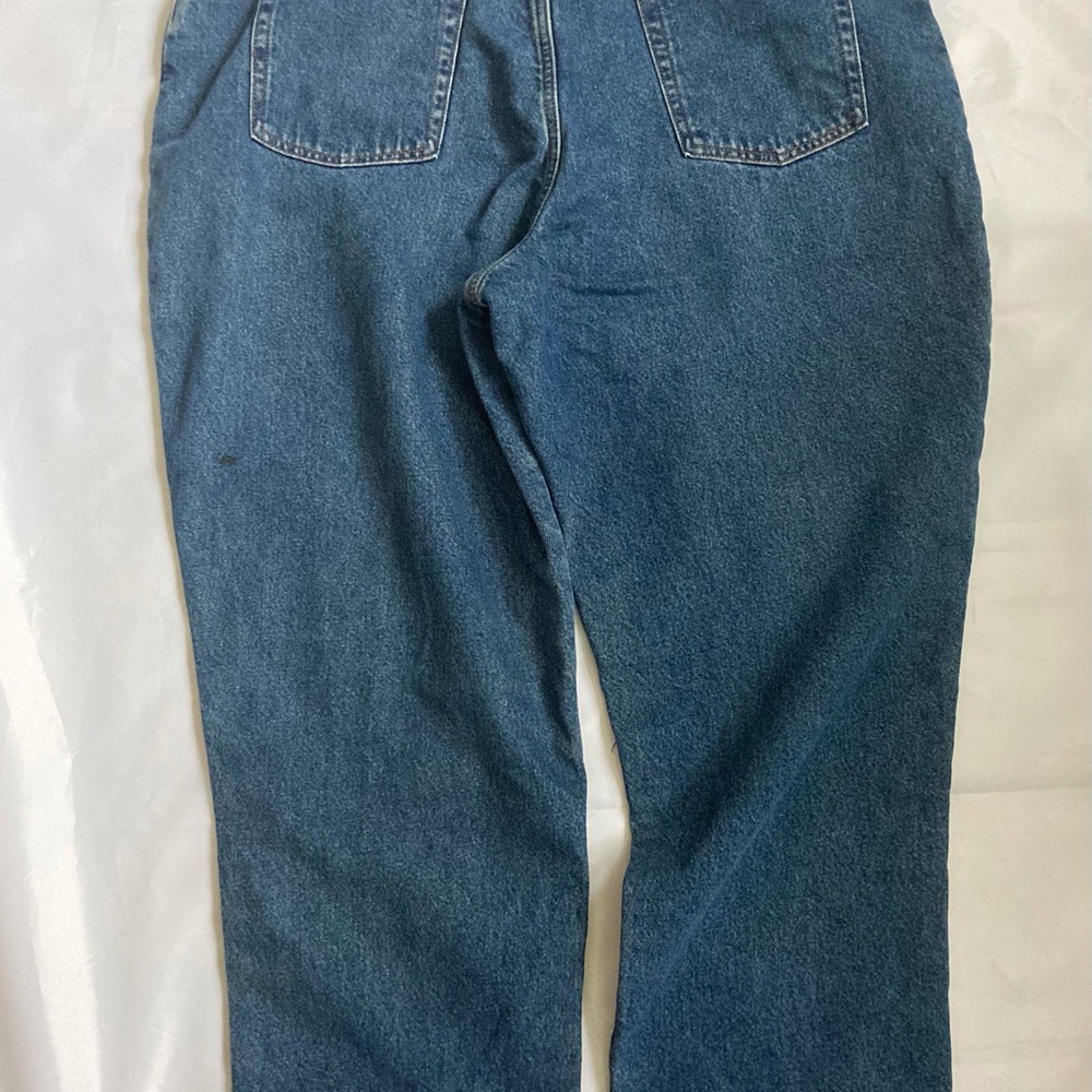 L.L.BEAN WOMEN’S FLANNEL LINED JEANS, VINTAGE. STRAIGHT LEG, SIZE 20 RELAXED FIT - Picture 5 of 14